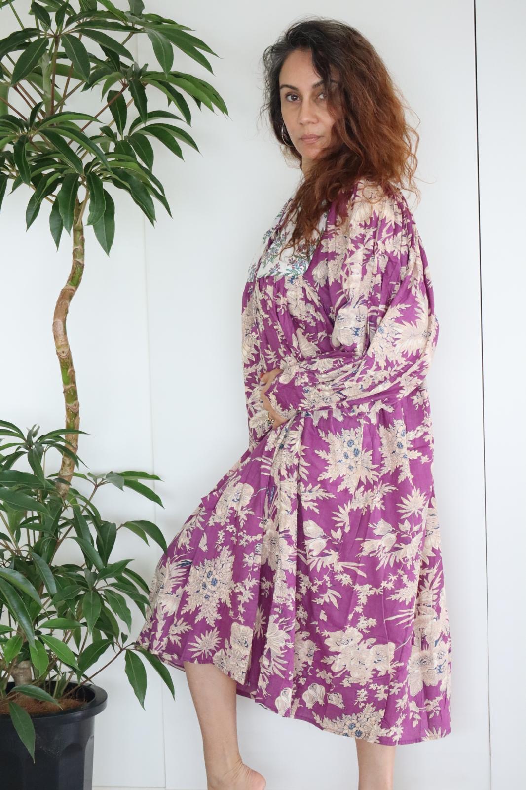 Aria Midi Dress - Purple