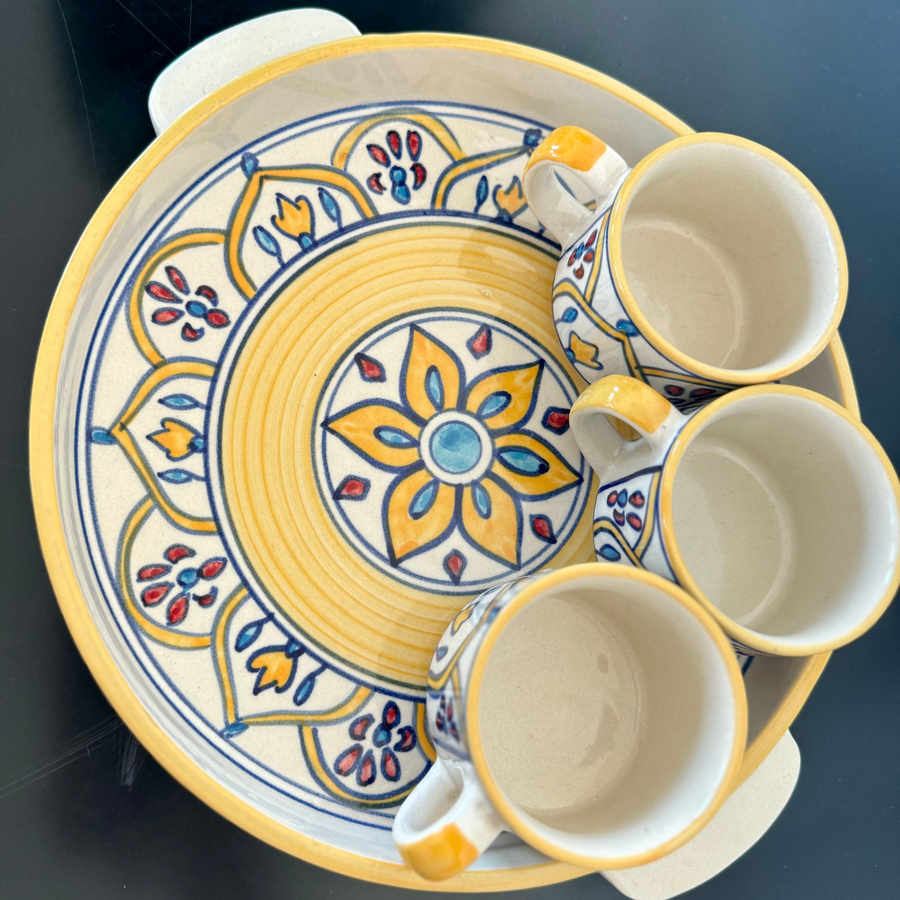 Sunshine Yellow 6 piece Tea Set