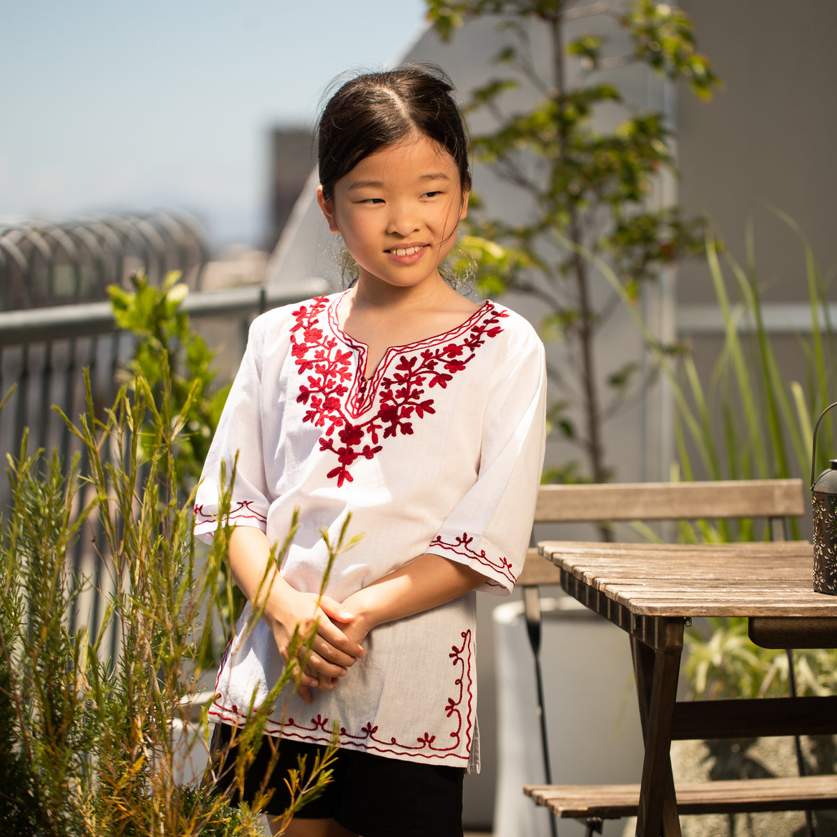 Persian Short Tunic Red