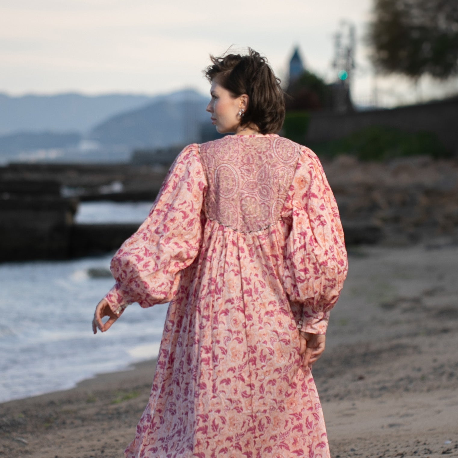 Aria Midi Dress - Pink