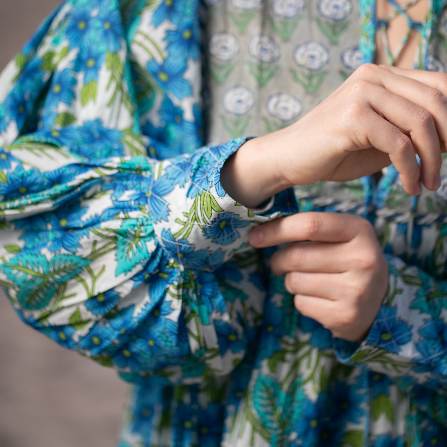 Aria Midi Dress - Blue