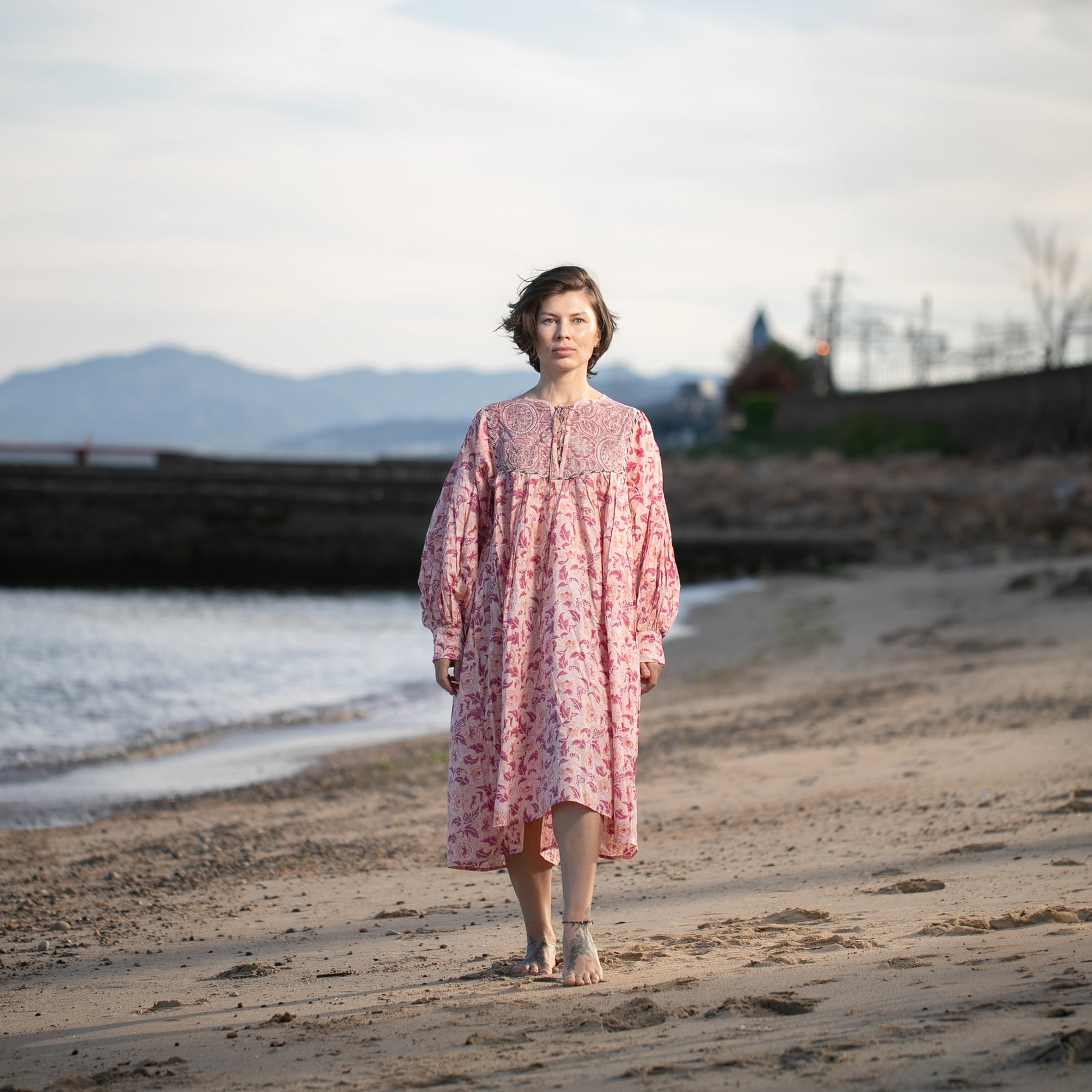 Aria Midi Dress - Pink