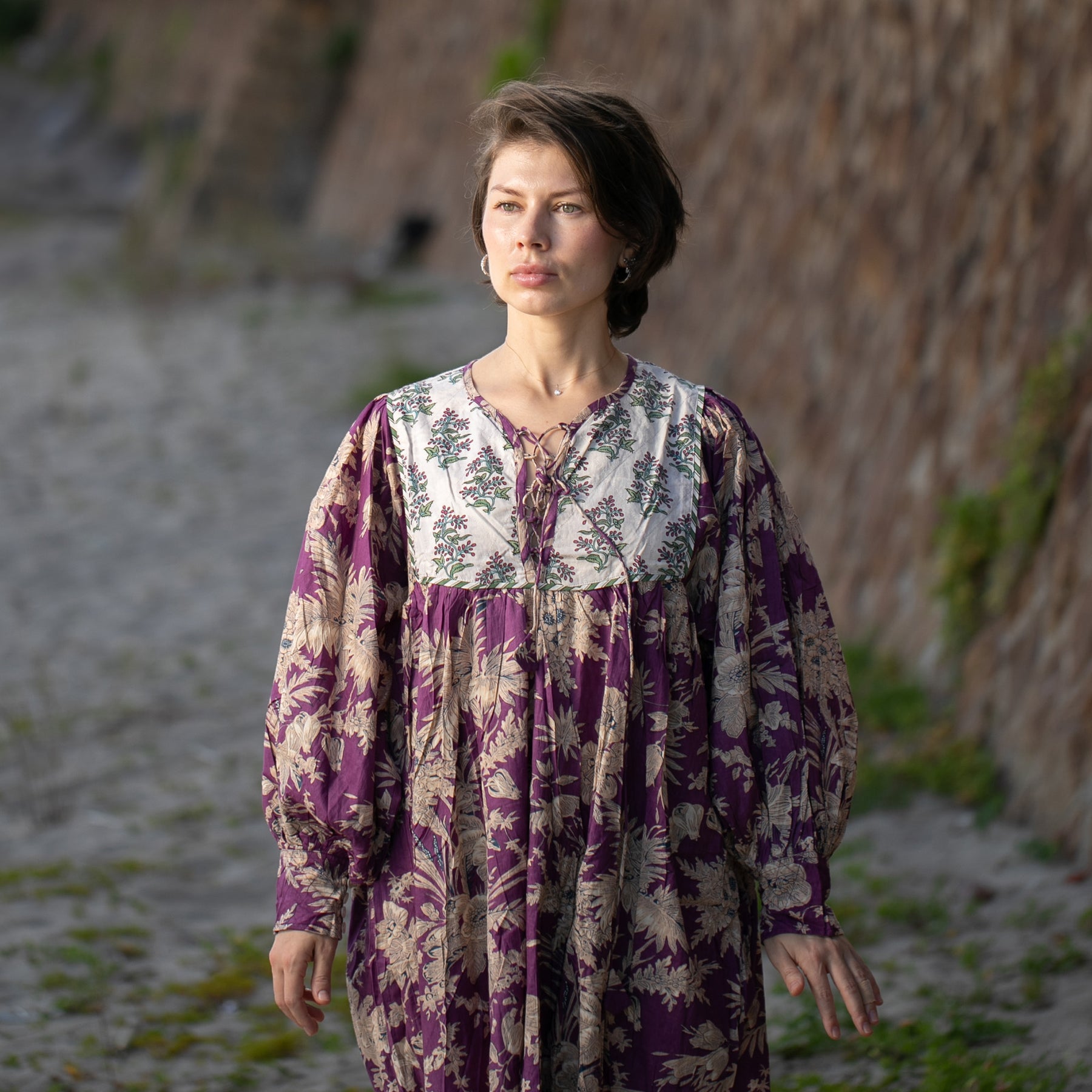 Aria Midi Dress - Purple