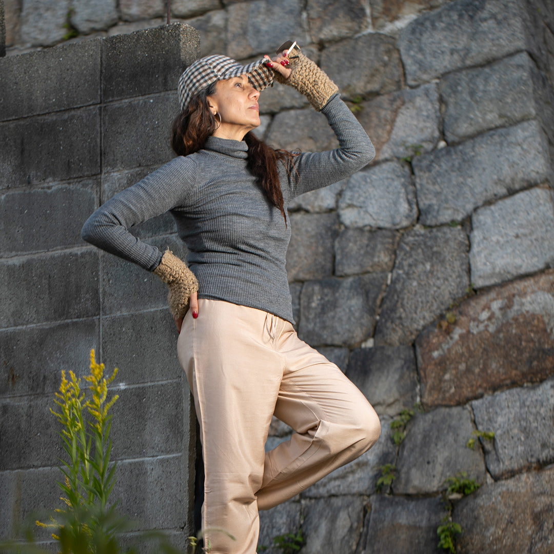 Rasa Drawstring Pants - Beige