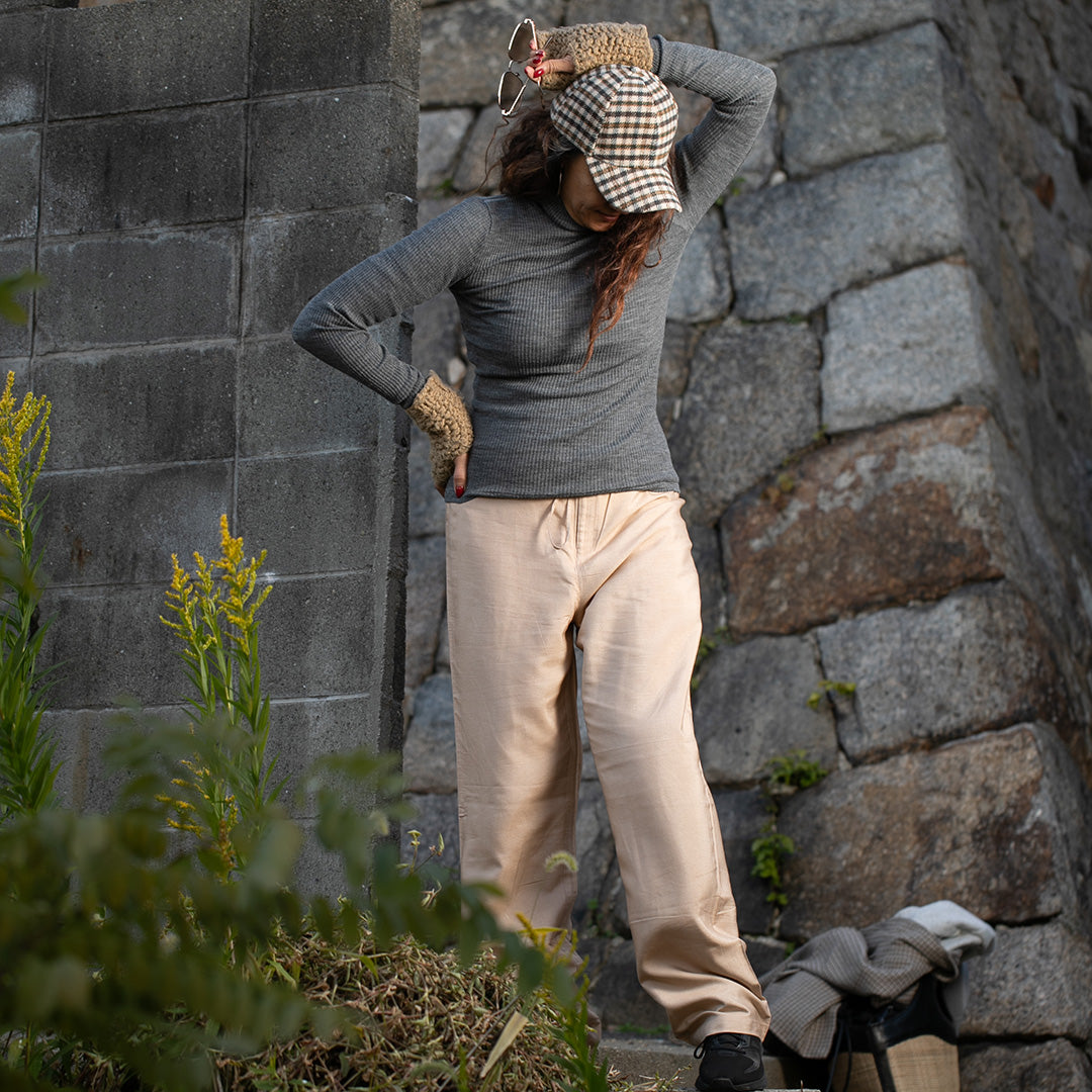 Rasa Drawstring Pants - Beige