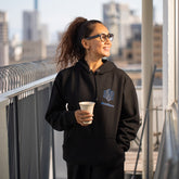 Cotton hooded sweatshirt (black)