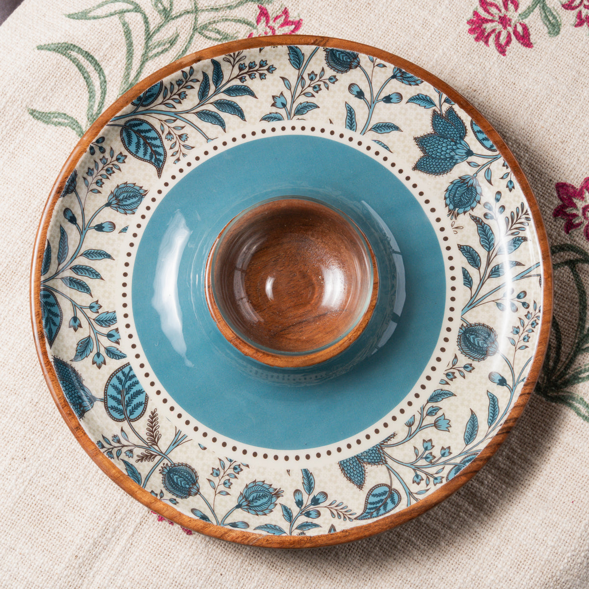 Tarang Serve Set (Round) - Blue