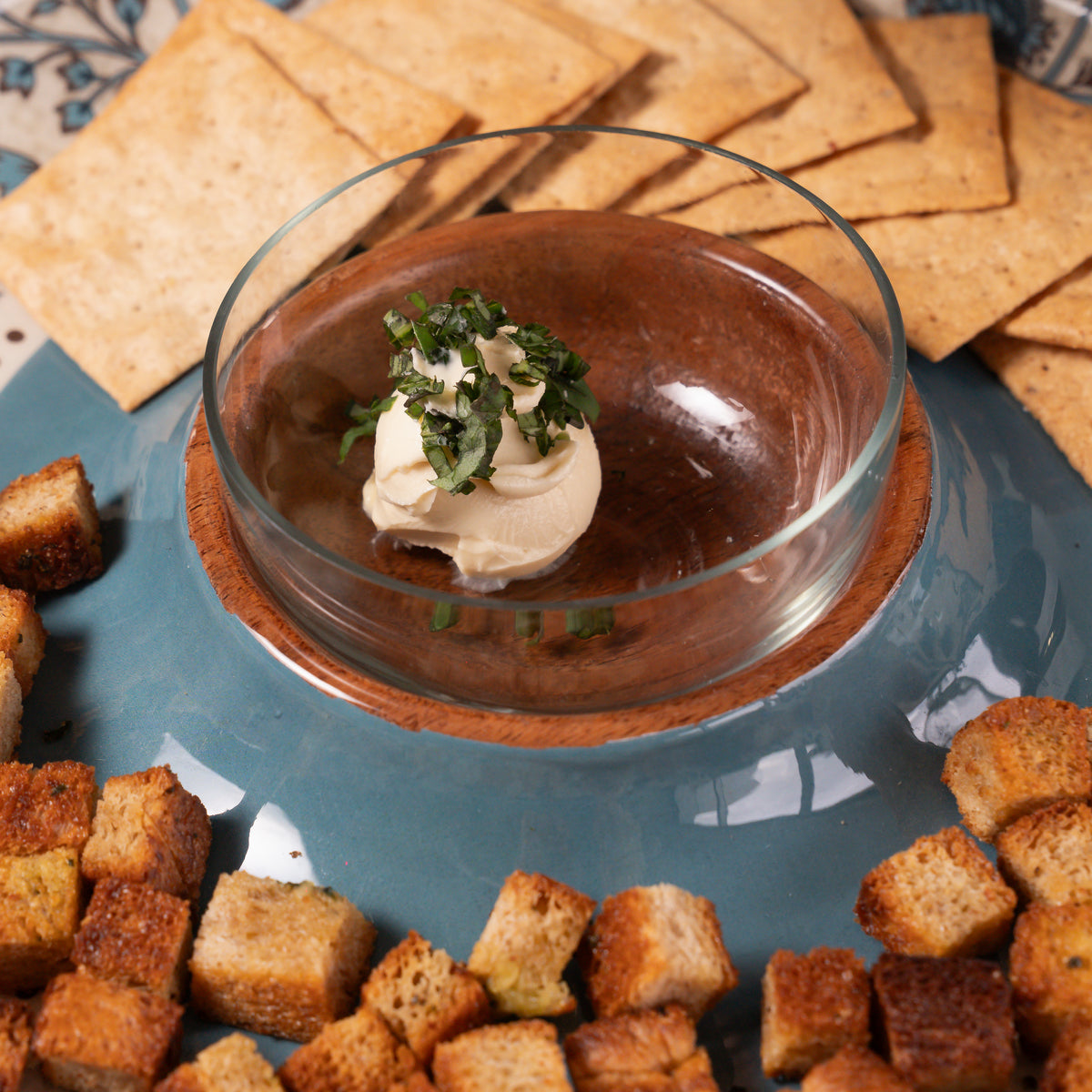 Tarang Serve Set (Round) - Blue