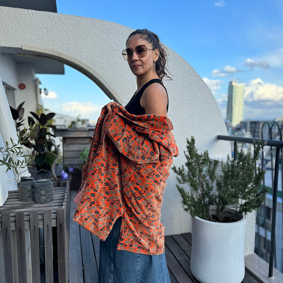 Zeenat Robe - Orange