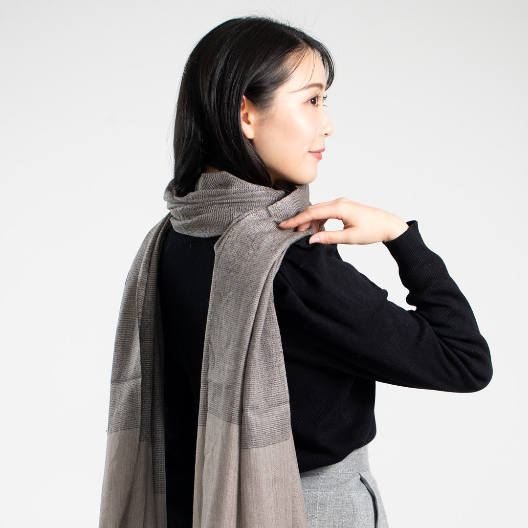 Indian Cashmere Scarf - Grey