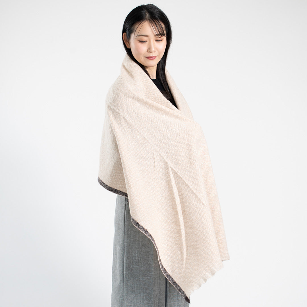 Indian Yak wool Scarf - Beige