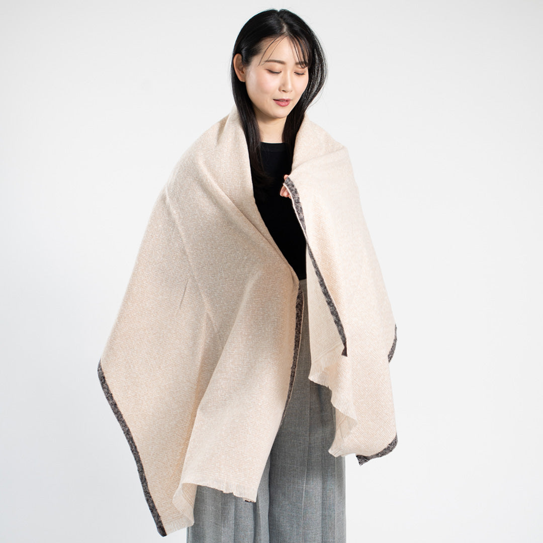 Indian Yak wool Scarf - Beige