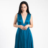 cotton satin dress