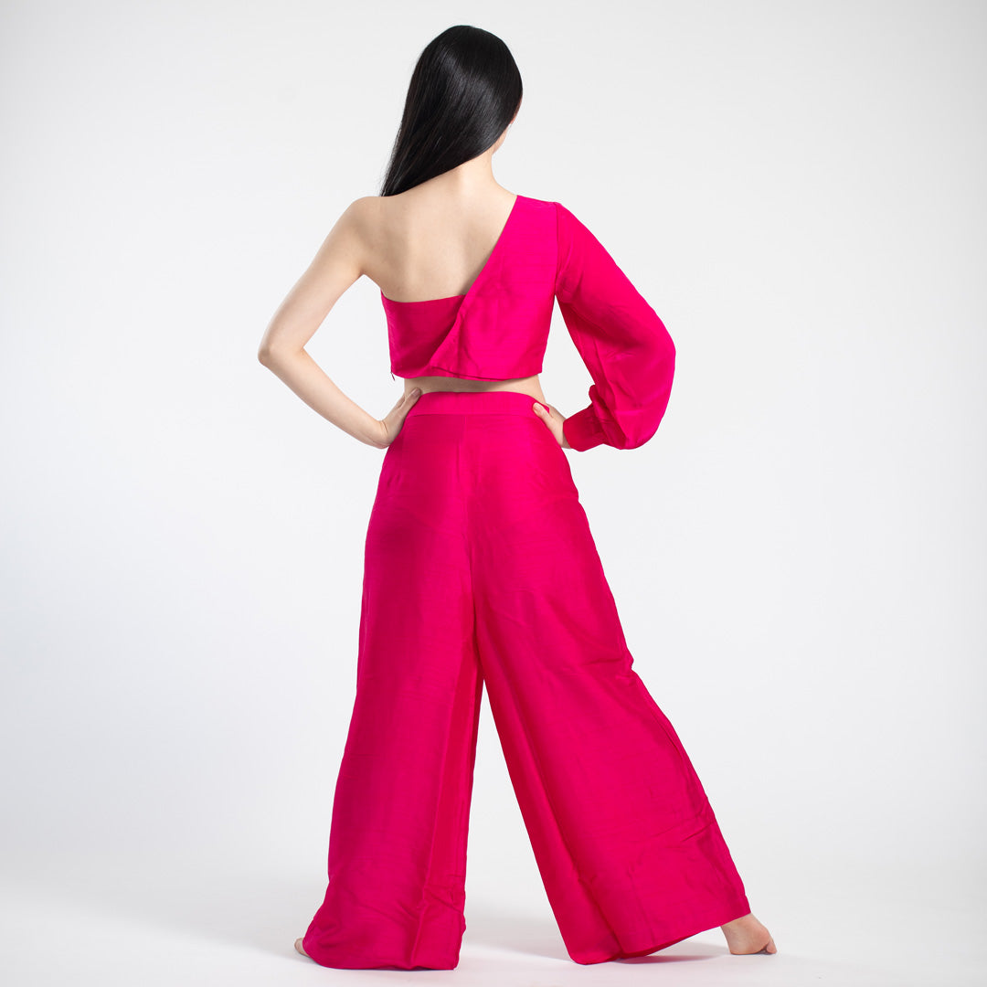 Meera Silk Coord set - Pink