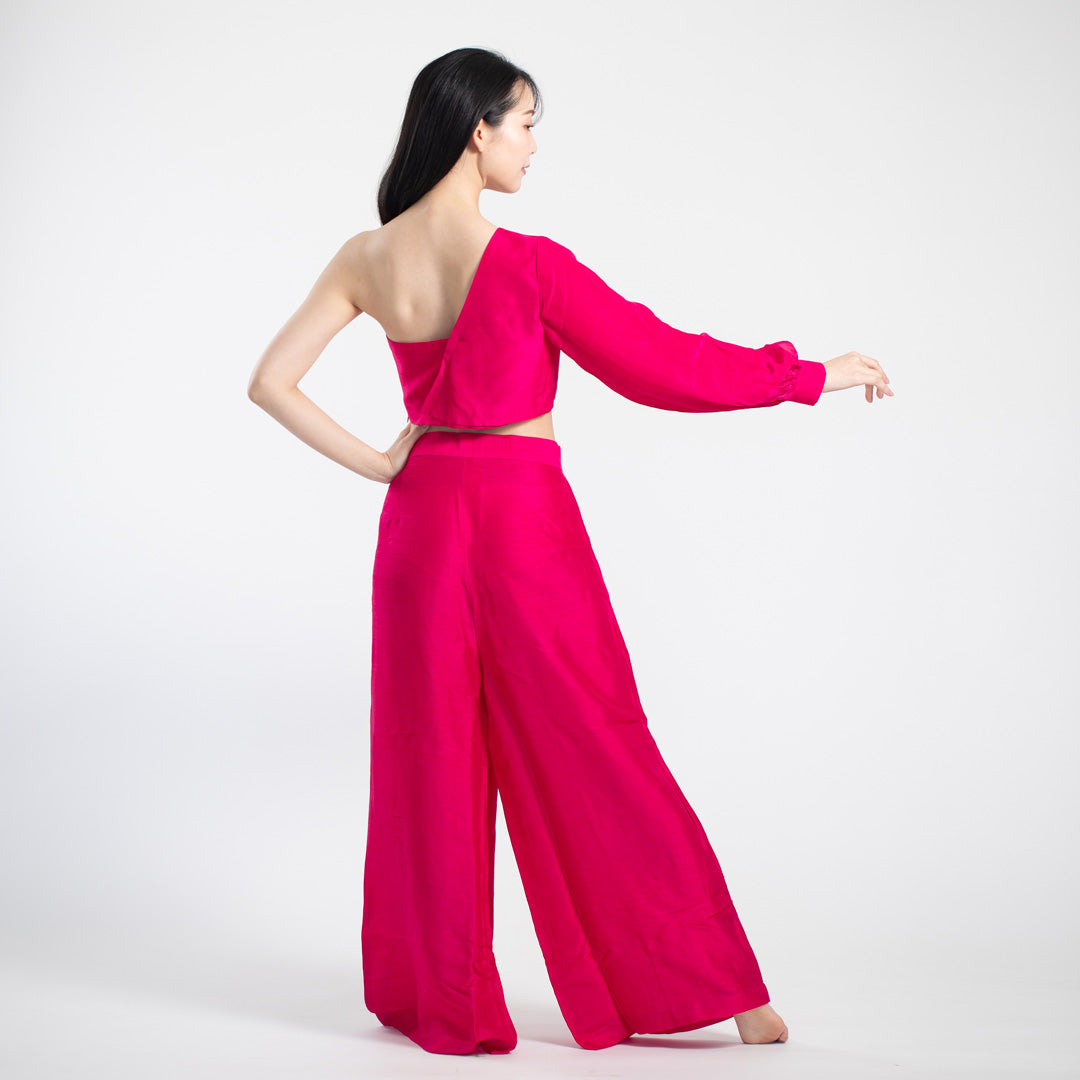 Meera Silk Coord set - Pink