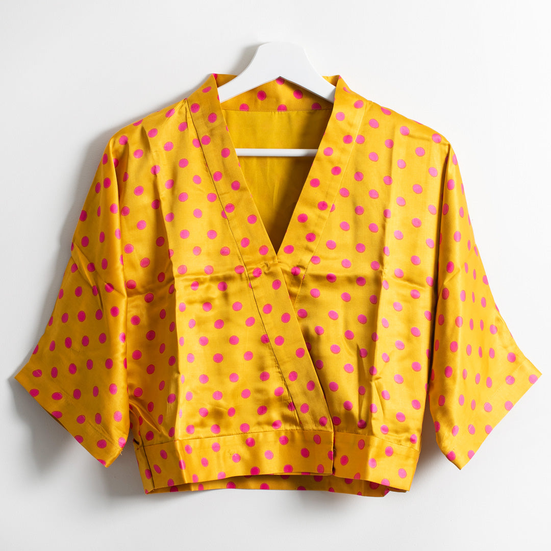 Polka Dot Silk Coord Set
