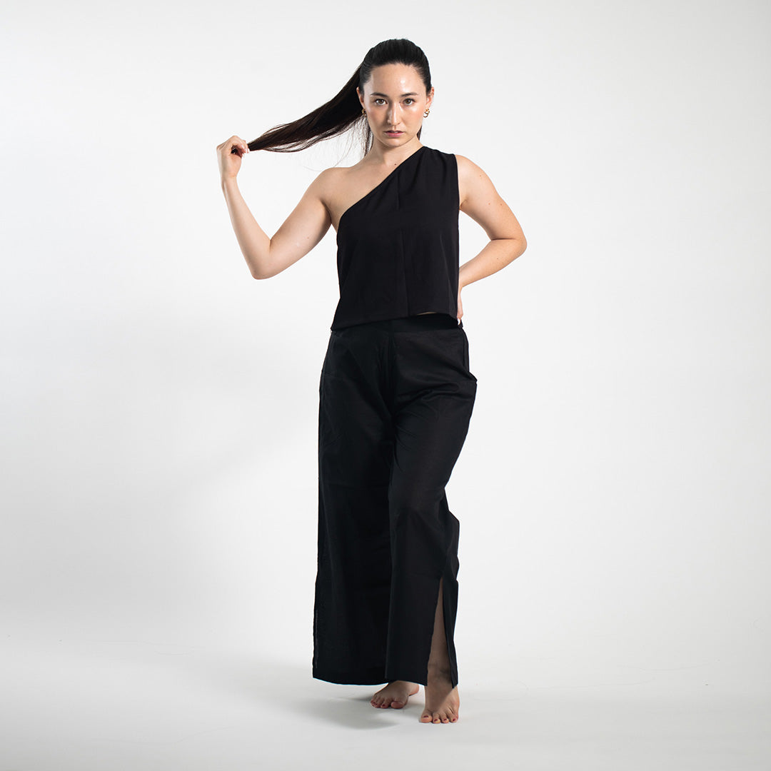 Slit Pants - Black