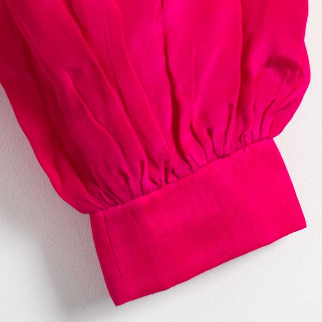 Meera Silk Coord set - Pink