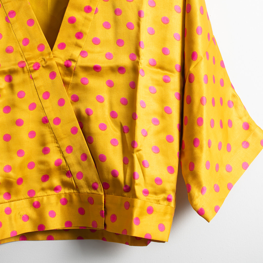 Polka Dot Silk Coord Set