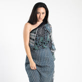 Sari Dress - Blue