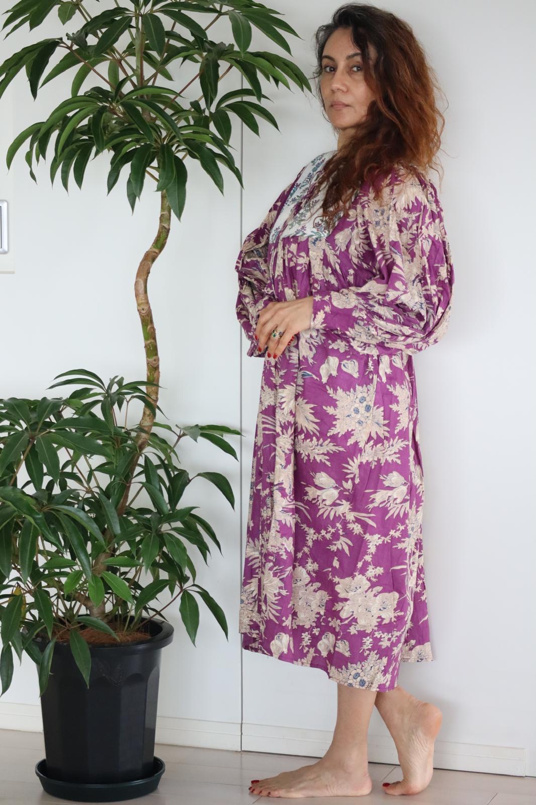 Aria Midi Dress - Purple