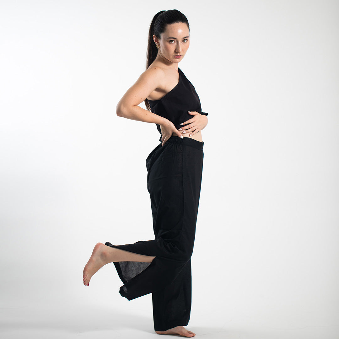 Slit Pants - Black