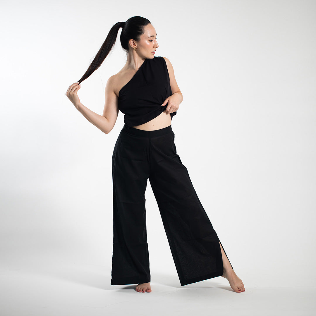 Slit Pants - Black