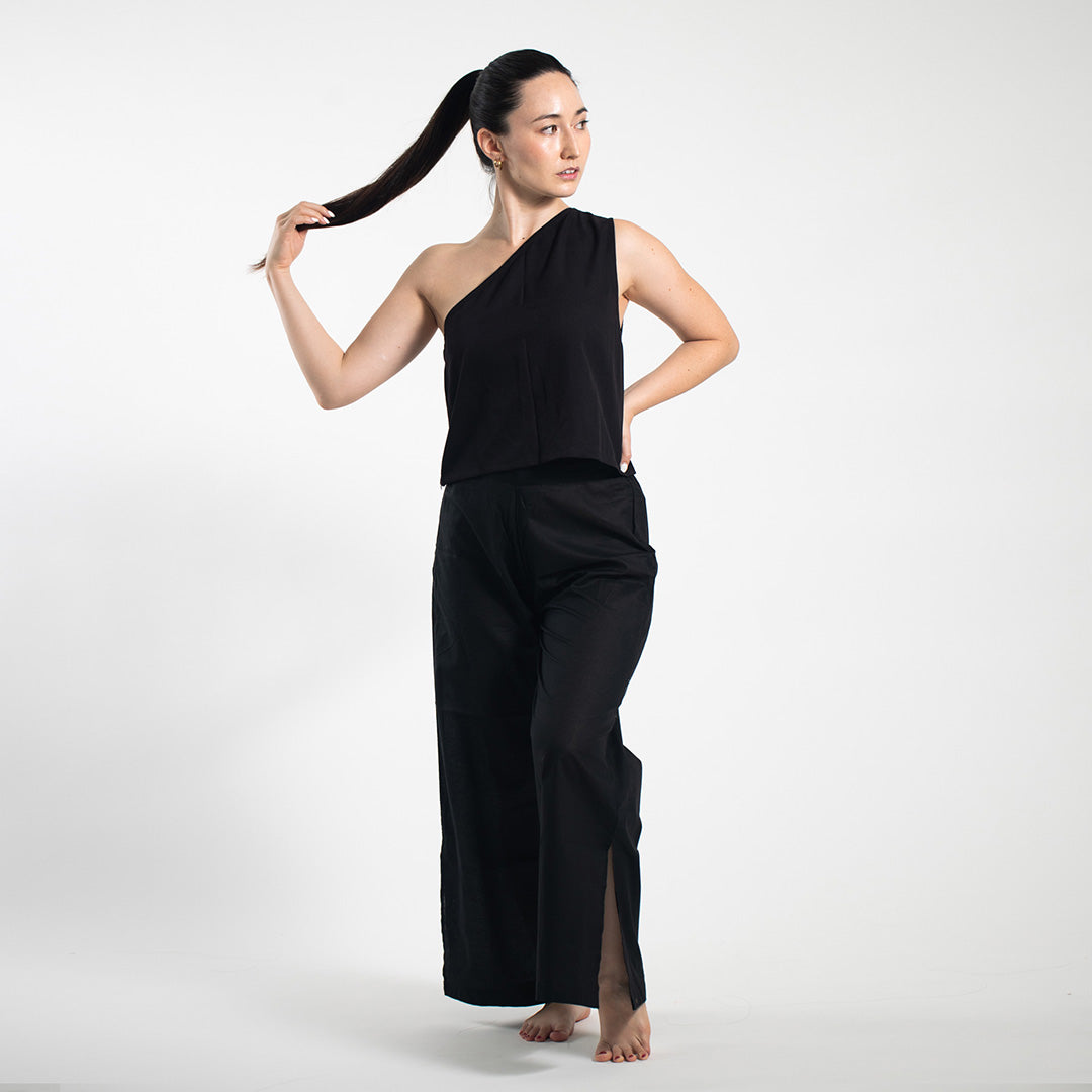 Slit Pants - Black