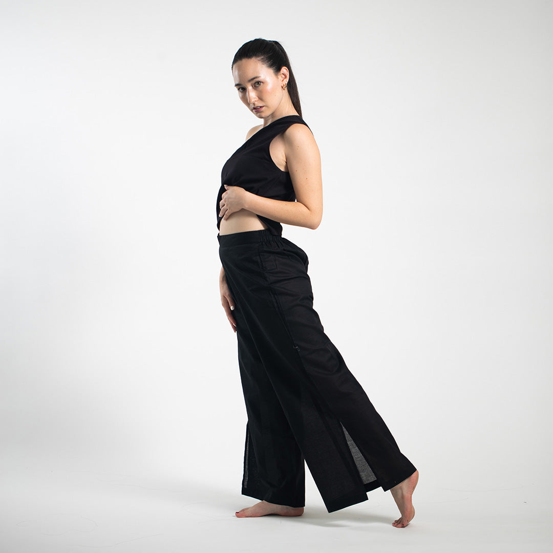 Slit Pants - Black
