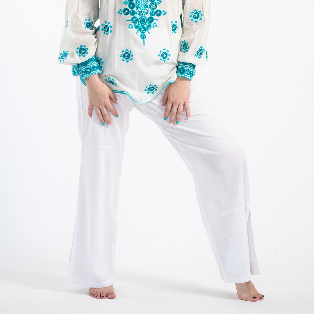Slit Pants - White