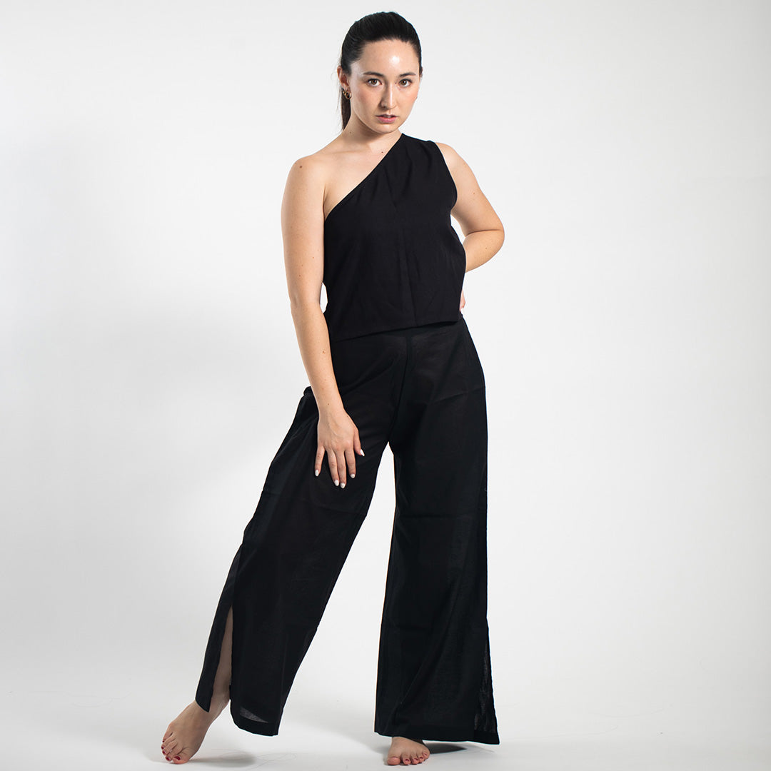 Slit Pants - Black