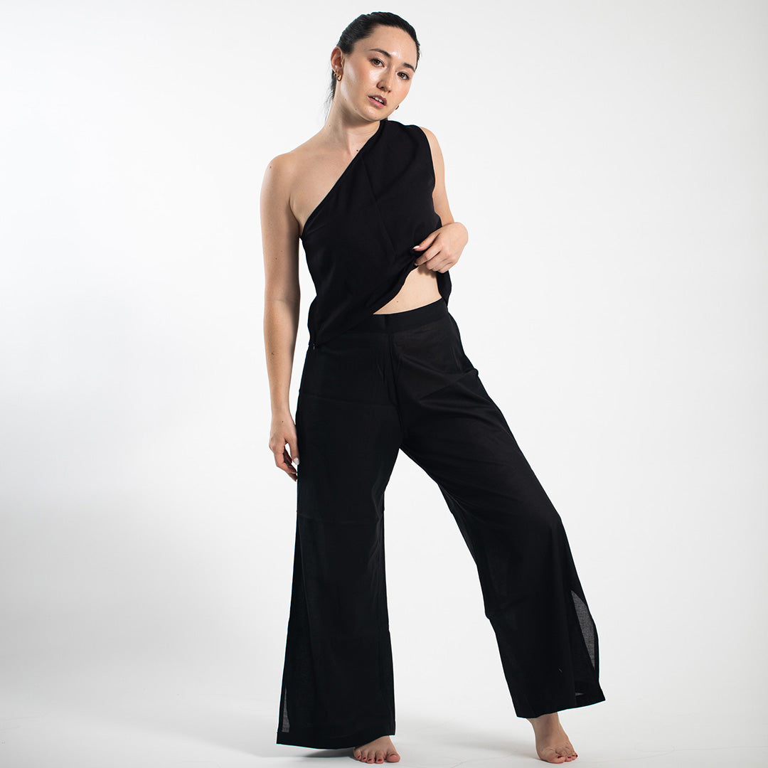Slit Pants - Black