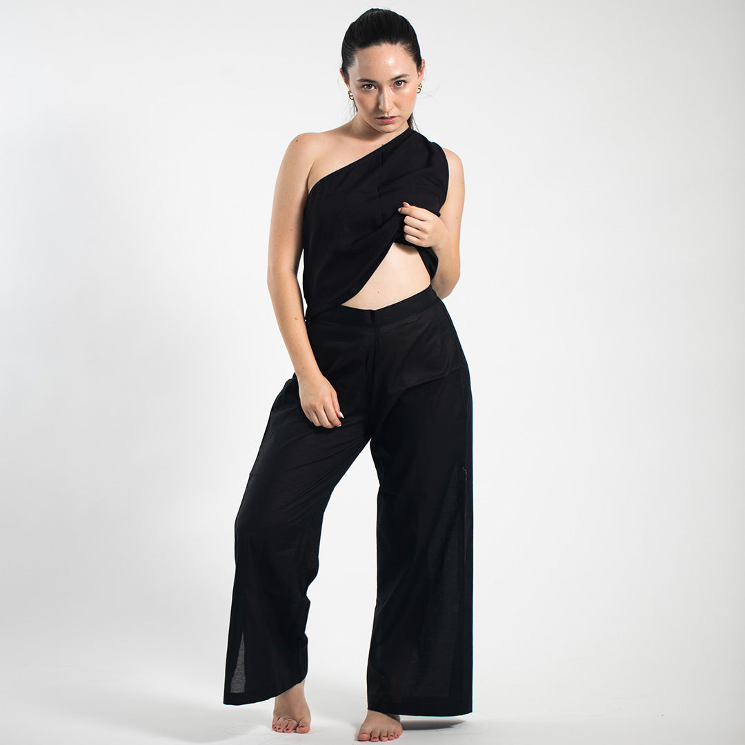 Slit Pants - Black
