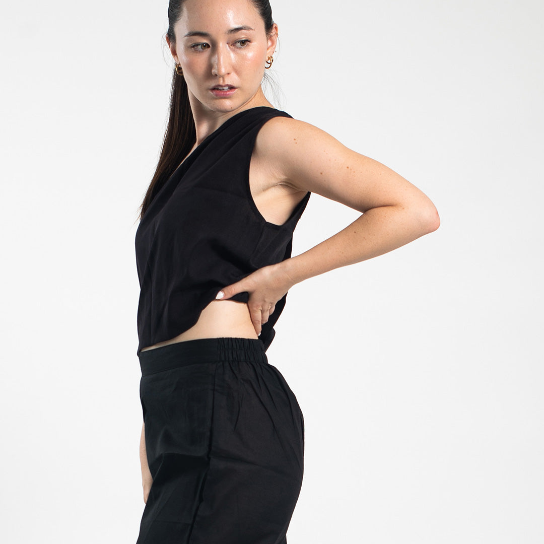 Slit Pants - Black