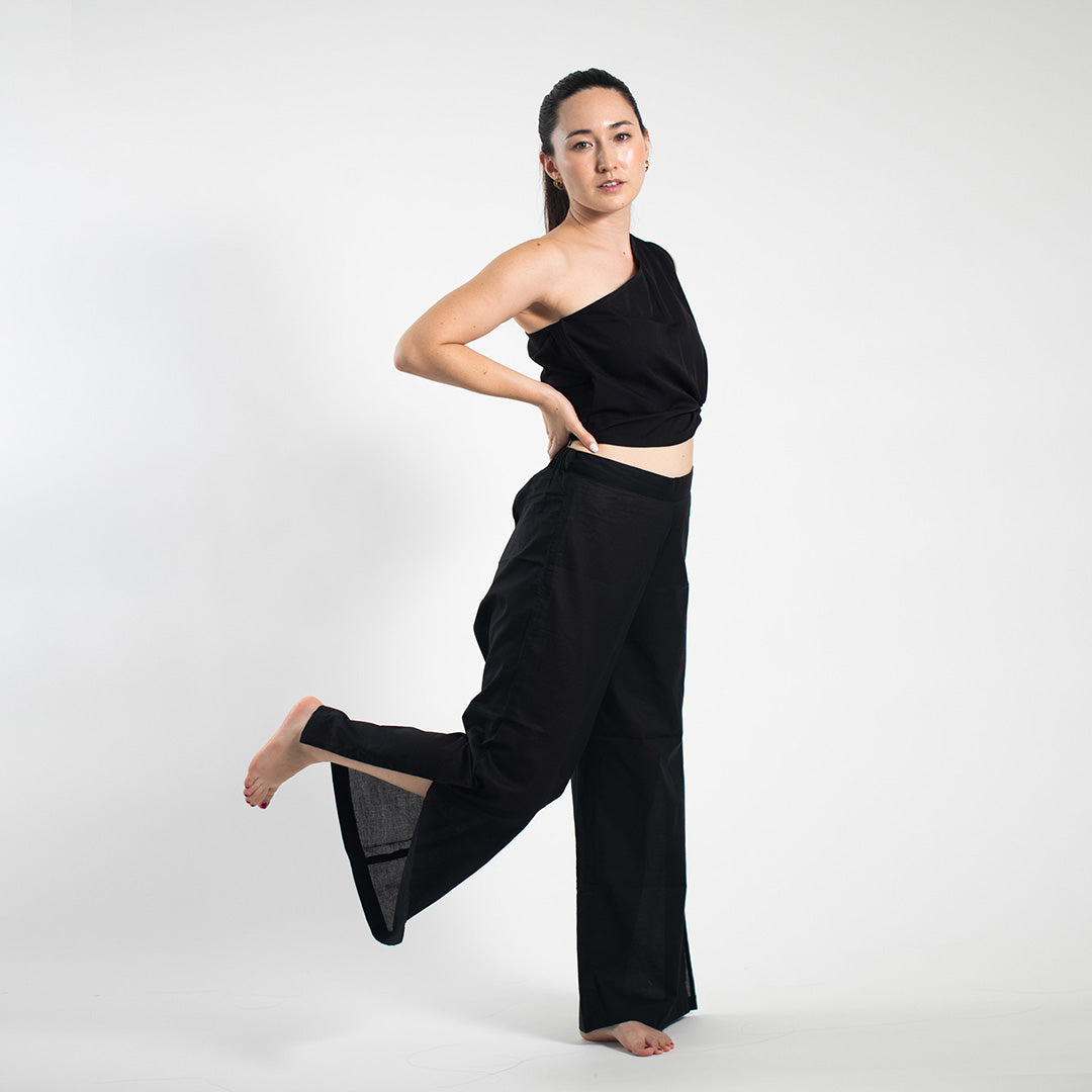 Slit Pants - Black
