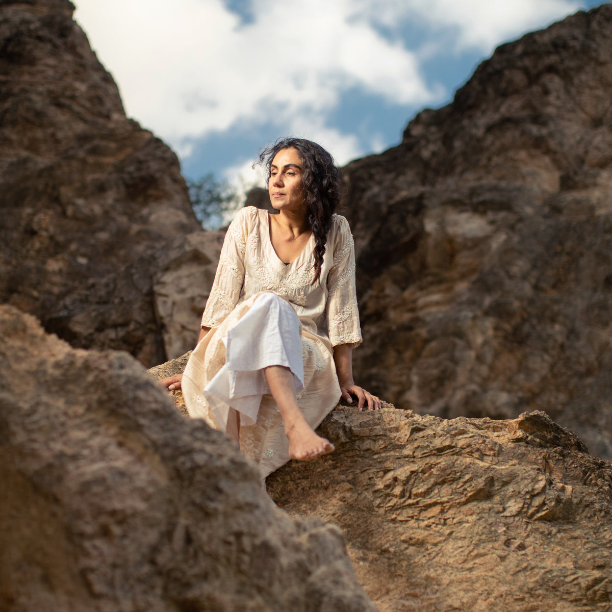 Tunic Dress (Beige)