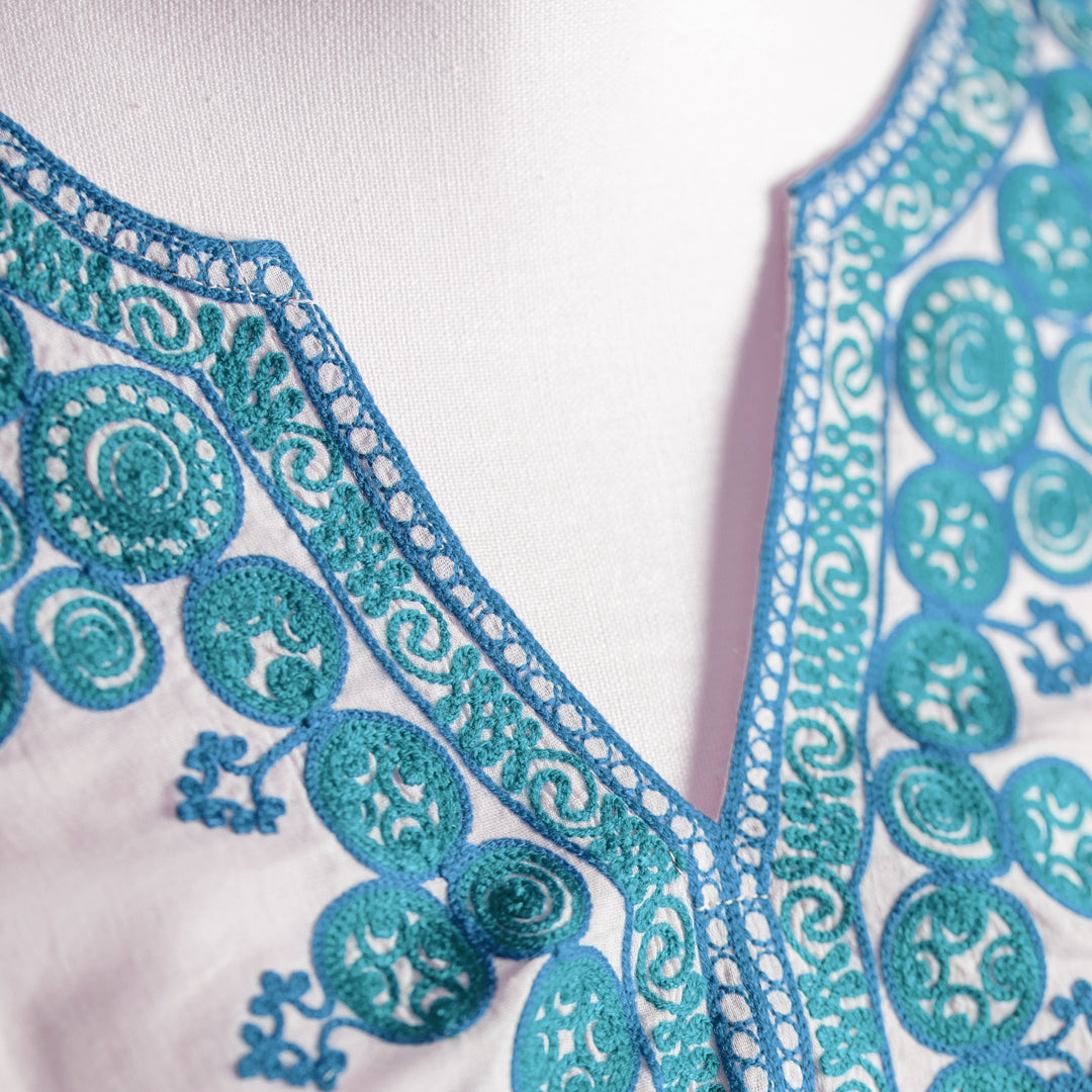 Hira Blouse - Turquoise