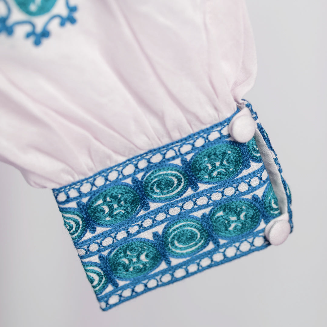 Hira Blouse - Turquoise