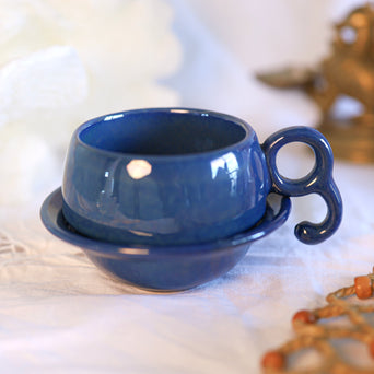 Ela Cup & Saucer Set - Blue