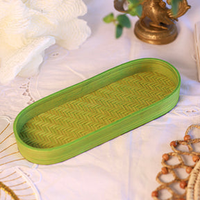 Veda Bamboo Tray - Green