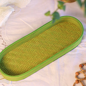 Veda Bamboo Tray - Green