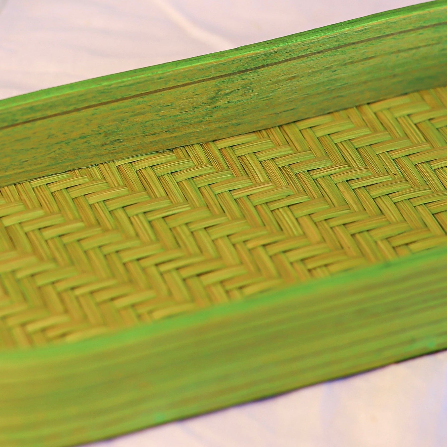 Veda Bamboo Tray - Green