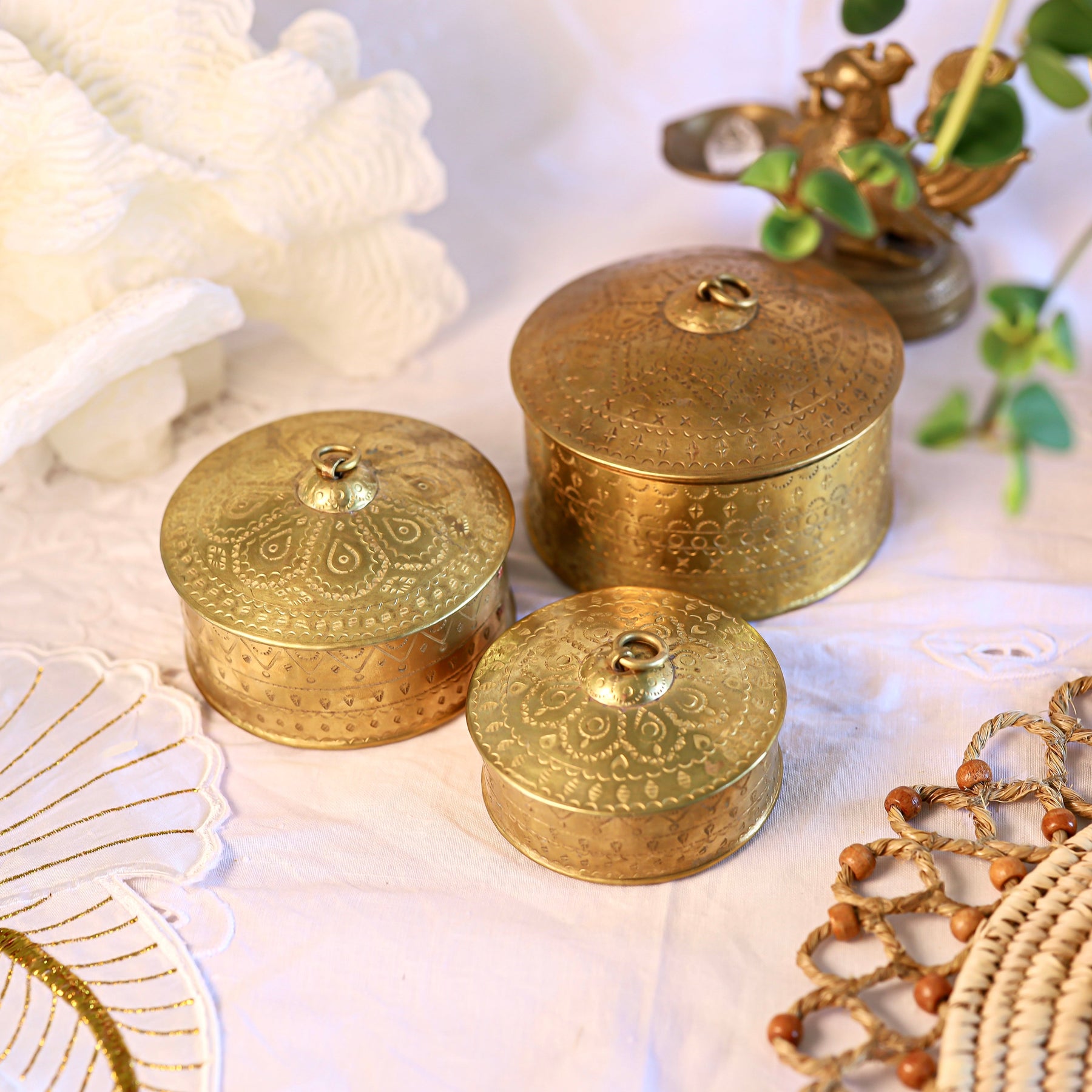 Kansa Brass Storage Box