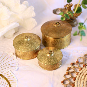 Kansa Brass Storage Box