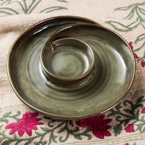 Tarang Chip & Dip (Round) – Olive