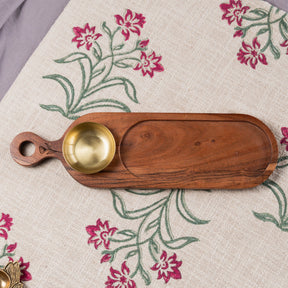 Tarang Serve Set - Brown & Gold