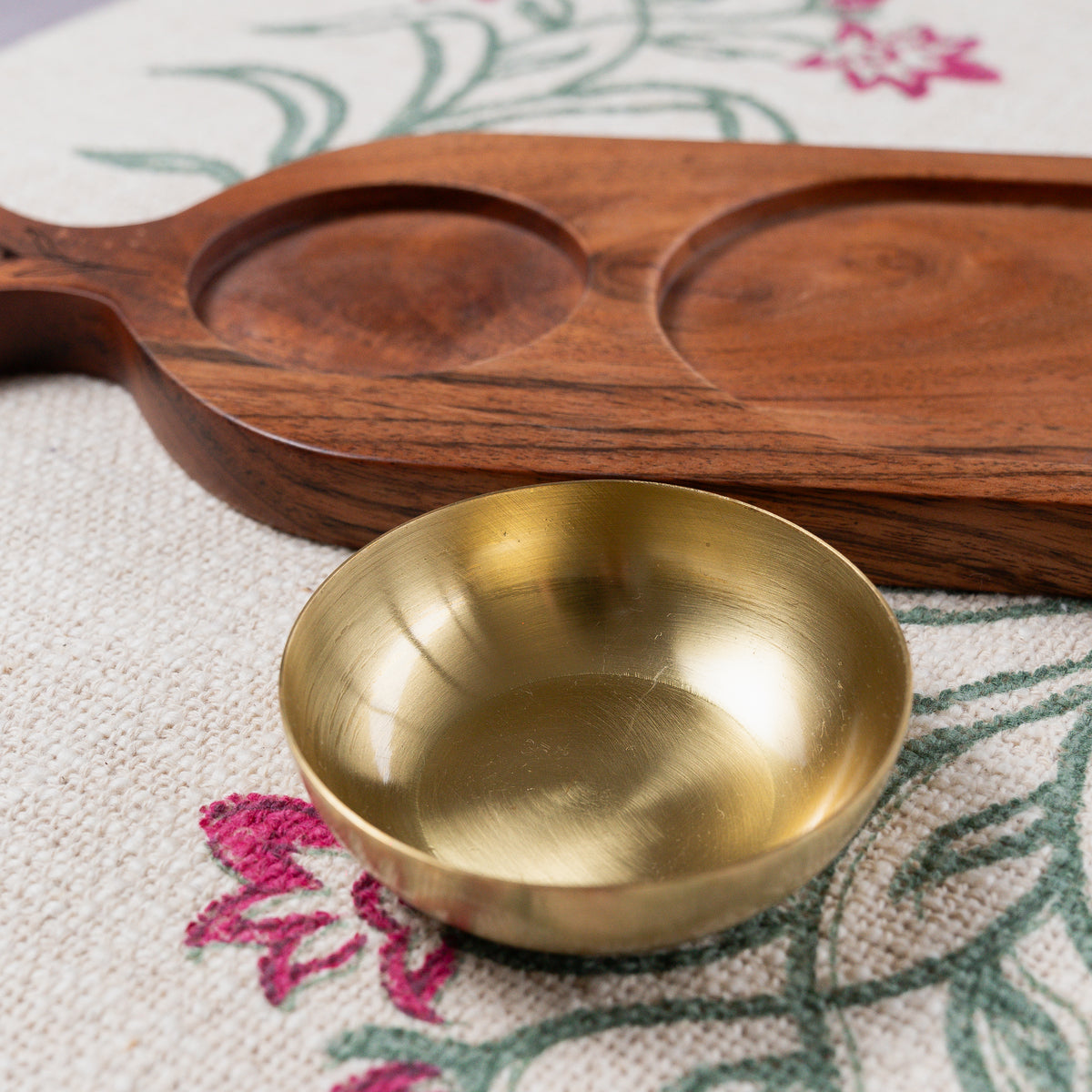 Tarang Serve Set - Brown & Gold