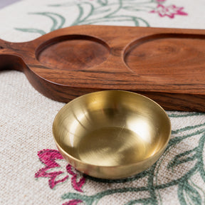 Tarang Serve Set - Brown & Gold