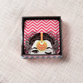 Square wooden coasters (set of 6)