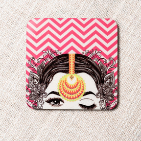 Square wooden coasters (set of 6)